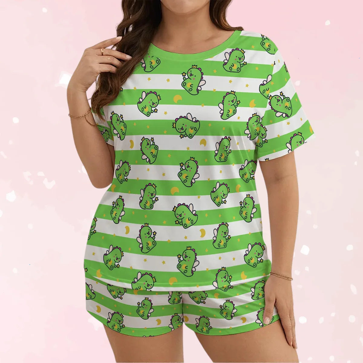 Fairy Dinos Jammies Shorts Set - Puppy's Aesthetics