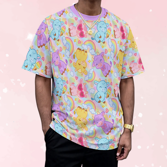 Rainbow Moobaby Unisex Play Tee