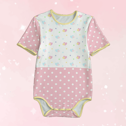 Polka Hearts Adult Unisex SnappieSuit