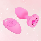 B-Vibe Vibrating Remote Control Heart Plug