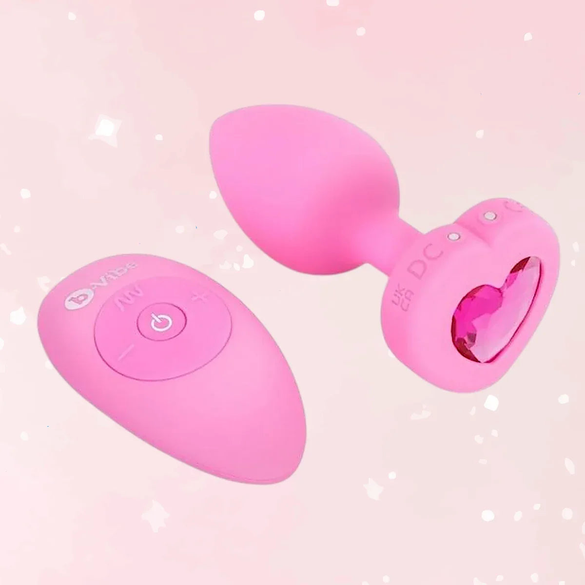 B-Vibe Vibrating Remote Control Heart Plug - Puppy's Aesthetics