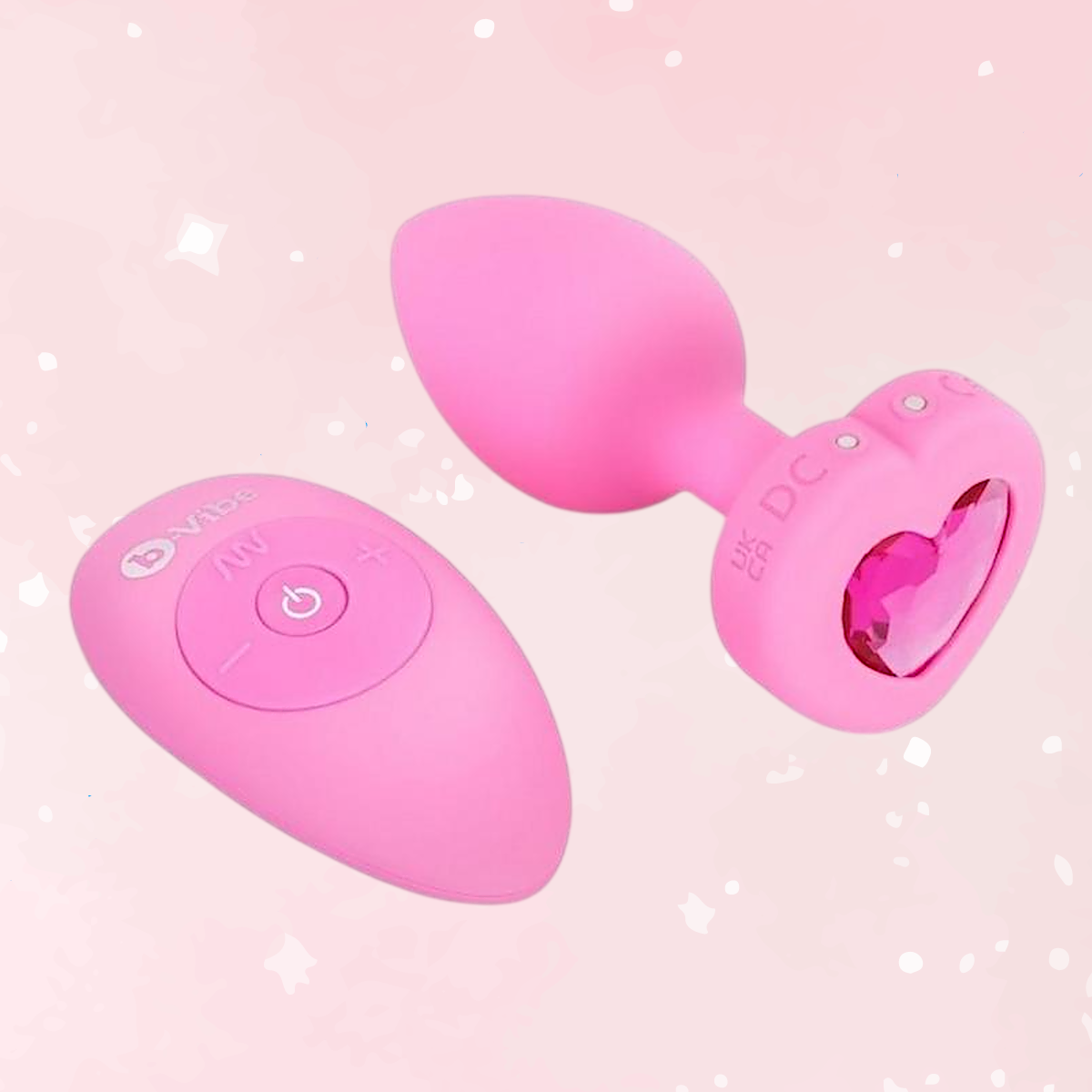 B-Vibe Vibrating Remote Control Heart Plug