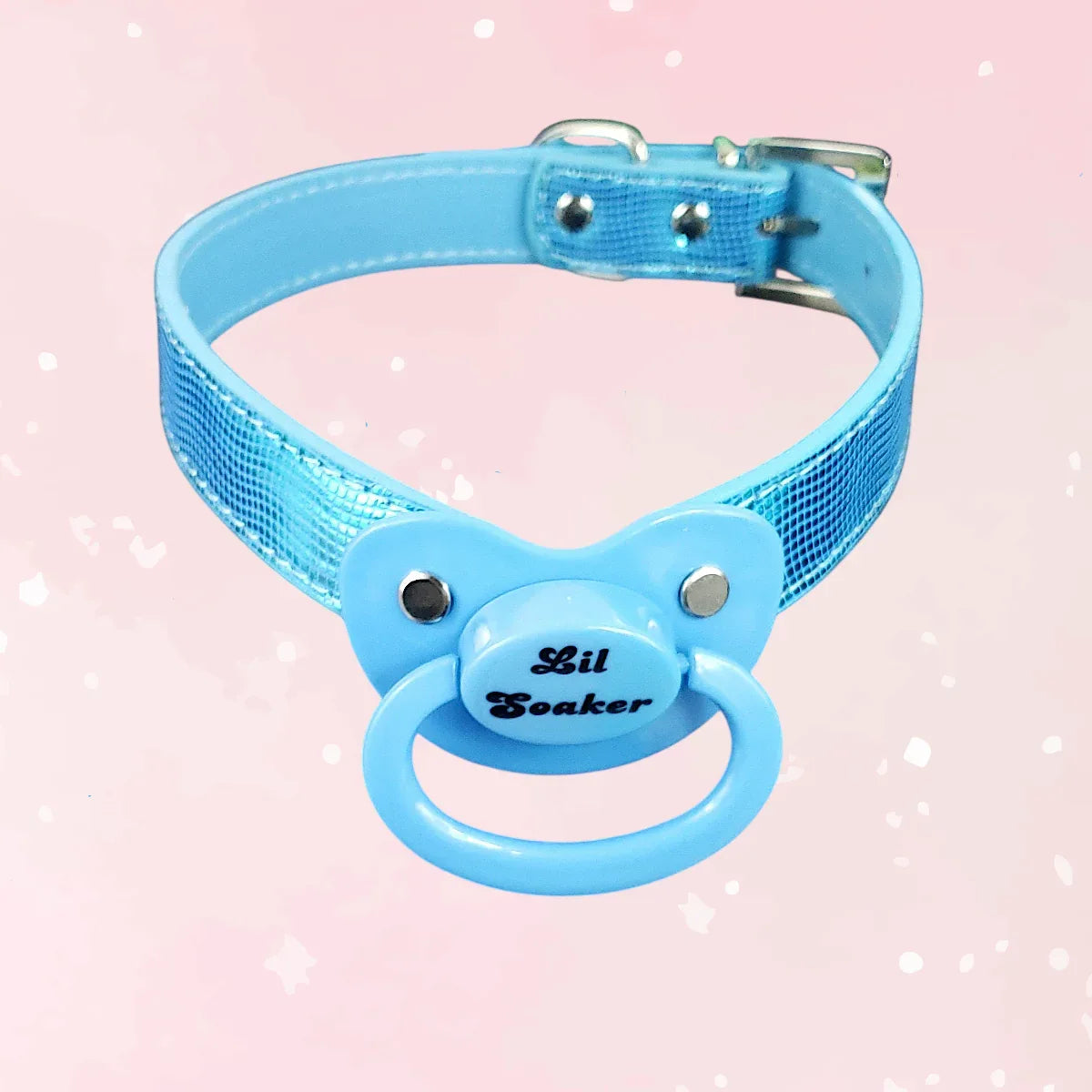 Lil Soaker Blue Pacifier Gag - Puppy's Aesthetics