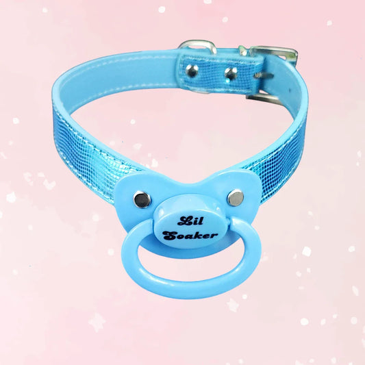 Lil Soaker Blue Pacifier Gag - Puppy's Aesthetics