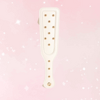 Princess White PU Leather Paddle