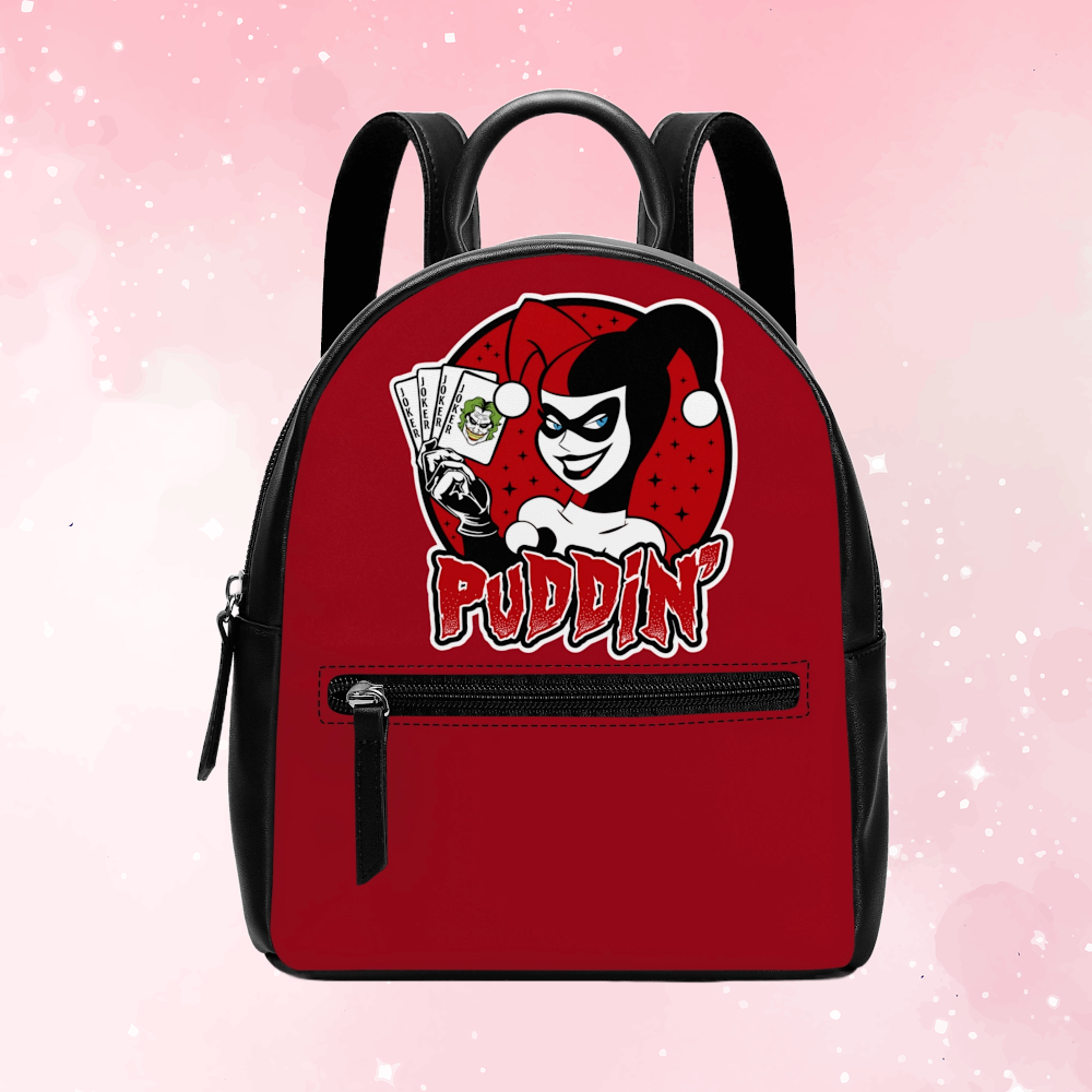 Cute 'Puddin' PU Backpack