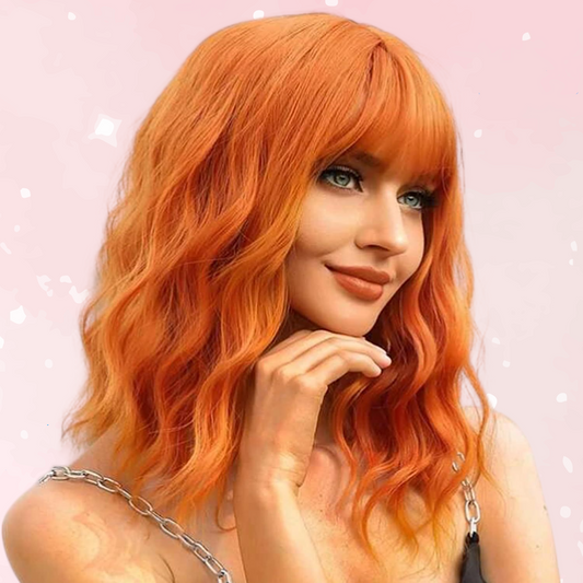 Wig Bangs Short Curly Fantasy Wig (Colors)