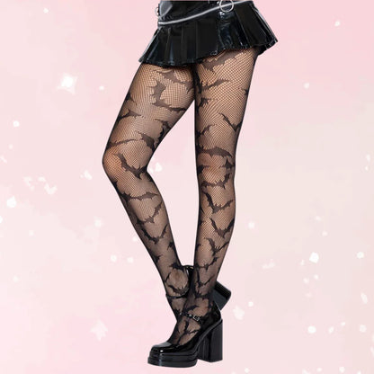 Batty Babe Fishnet Tights - Puppy's Aesthetics