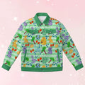 Dino Doodles Unisex Collared Jacket - Puppy's Aesthetics