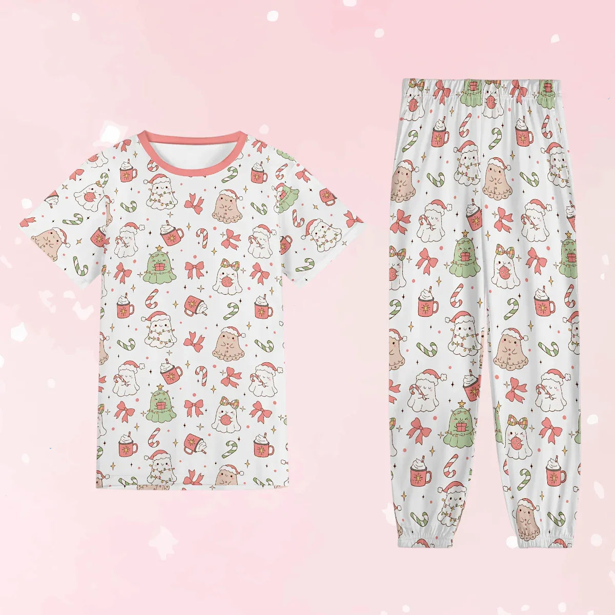 Ghostly Holiday Unisex Jammies - Puppy's Aesthetics