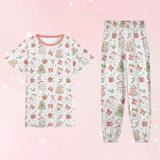 Ghostly Holiday Unisex Jammies - Puppy's Aesthetics
