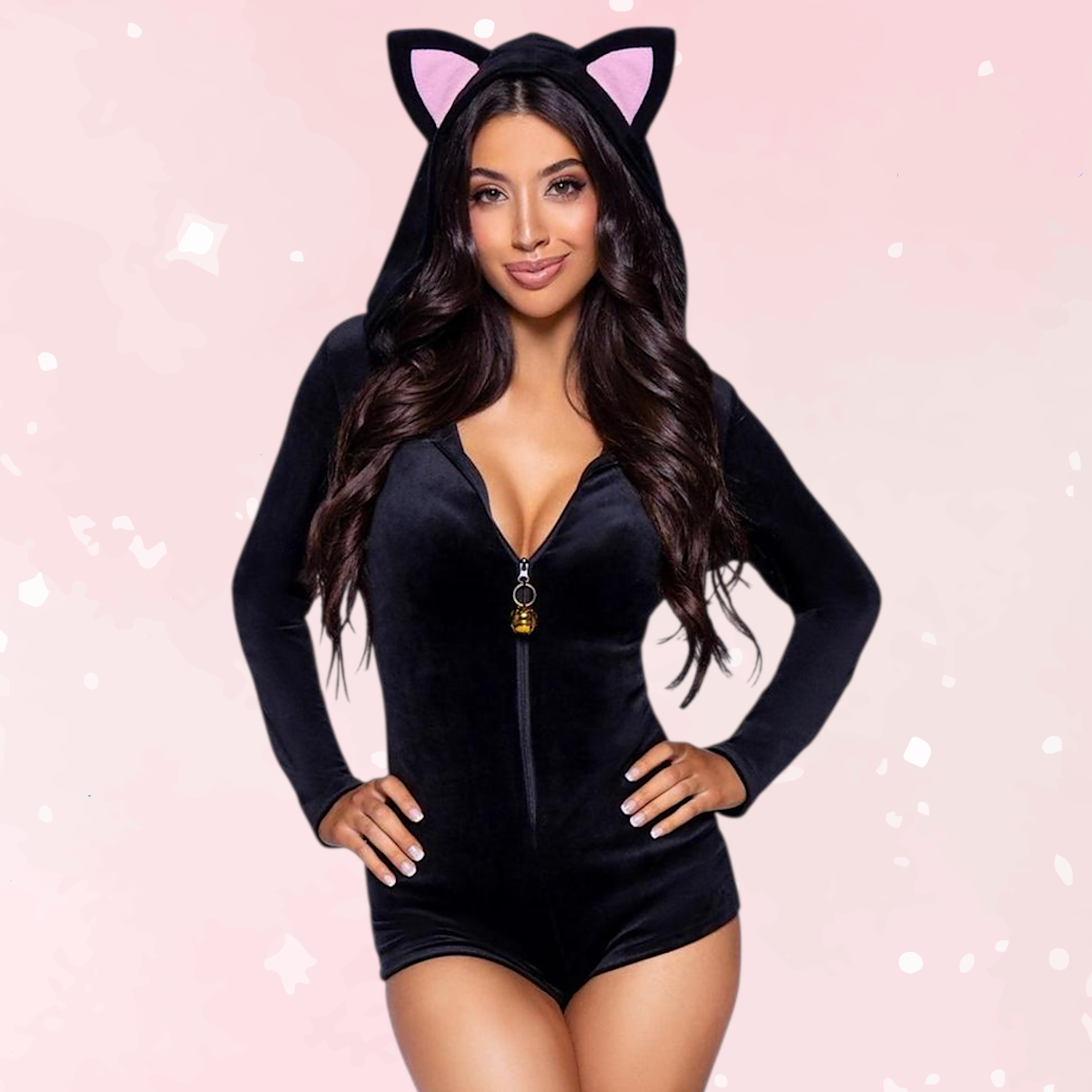 Comfy Cat Velvet Plush Romper