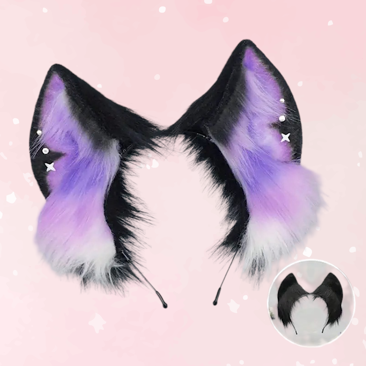 Midnight Mischief Petplay Ears Headband - Puppy's Aesthetics