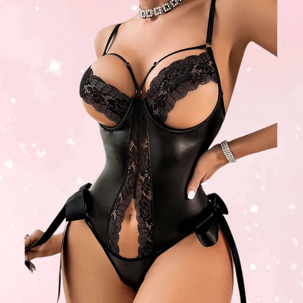 Midnight Temptation Lace Bustier