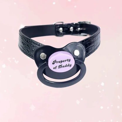 Property Of Daddy Pacifier Gag - Puppy's Aesthetics