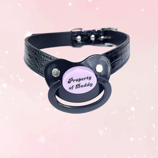 Property Of Daddy Pacifier Gag - Puppy's Aesthetics