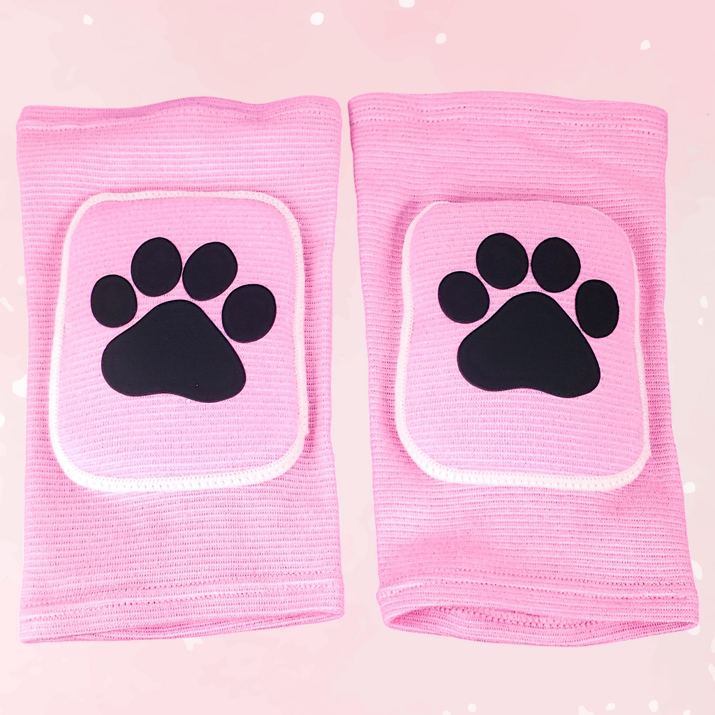 Pink Paw Knee Pads