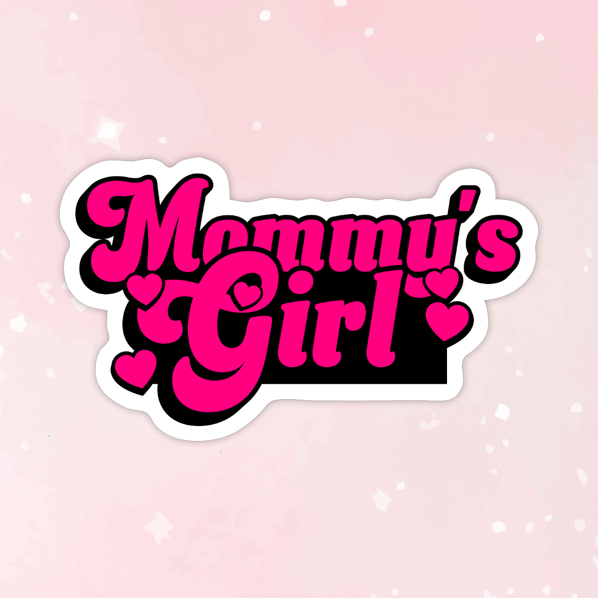 Mommy's Girl Pink Vinyl Sticker