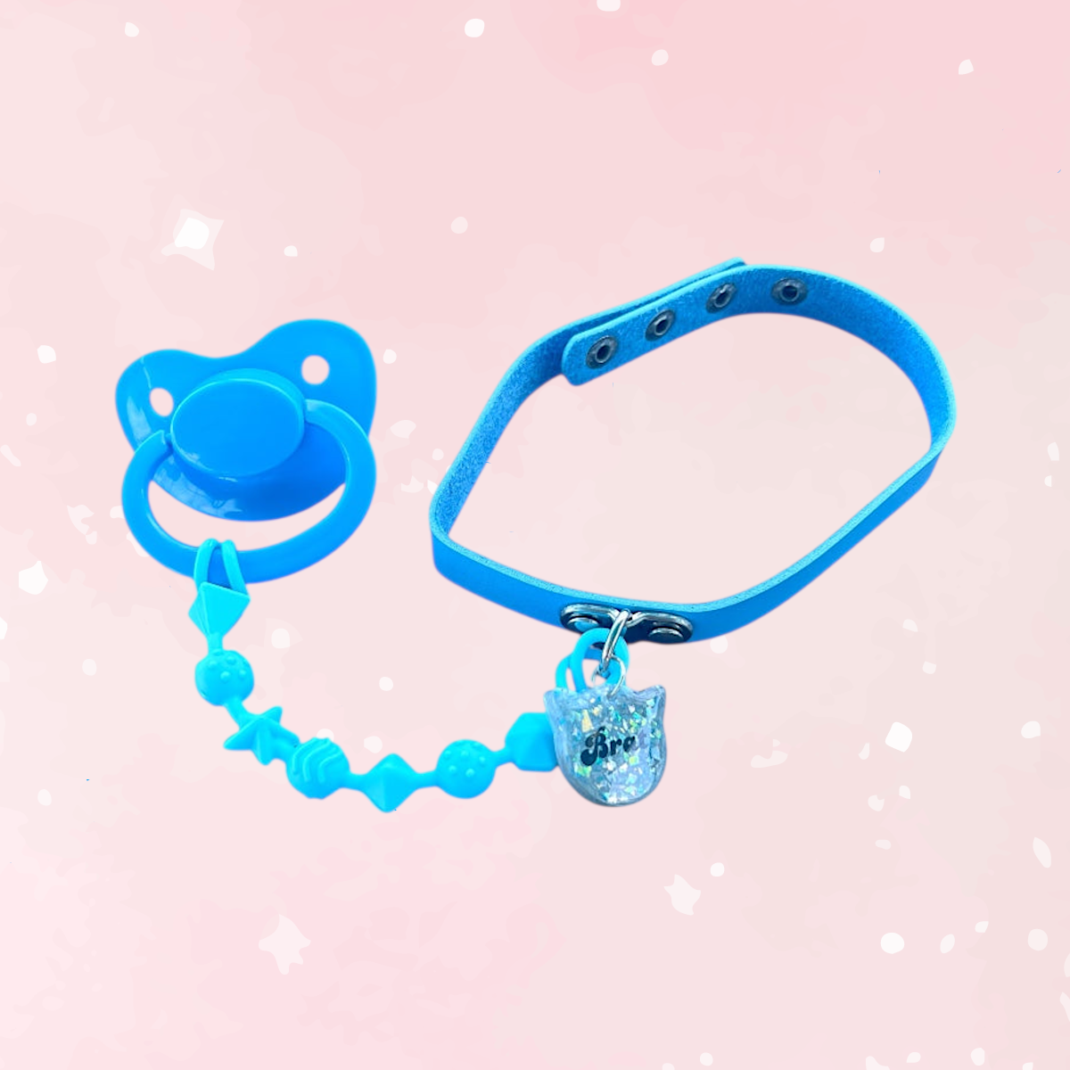 Adult Pacifier Brat Chewable Strap Collar