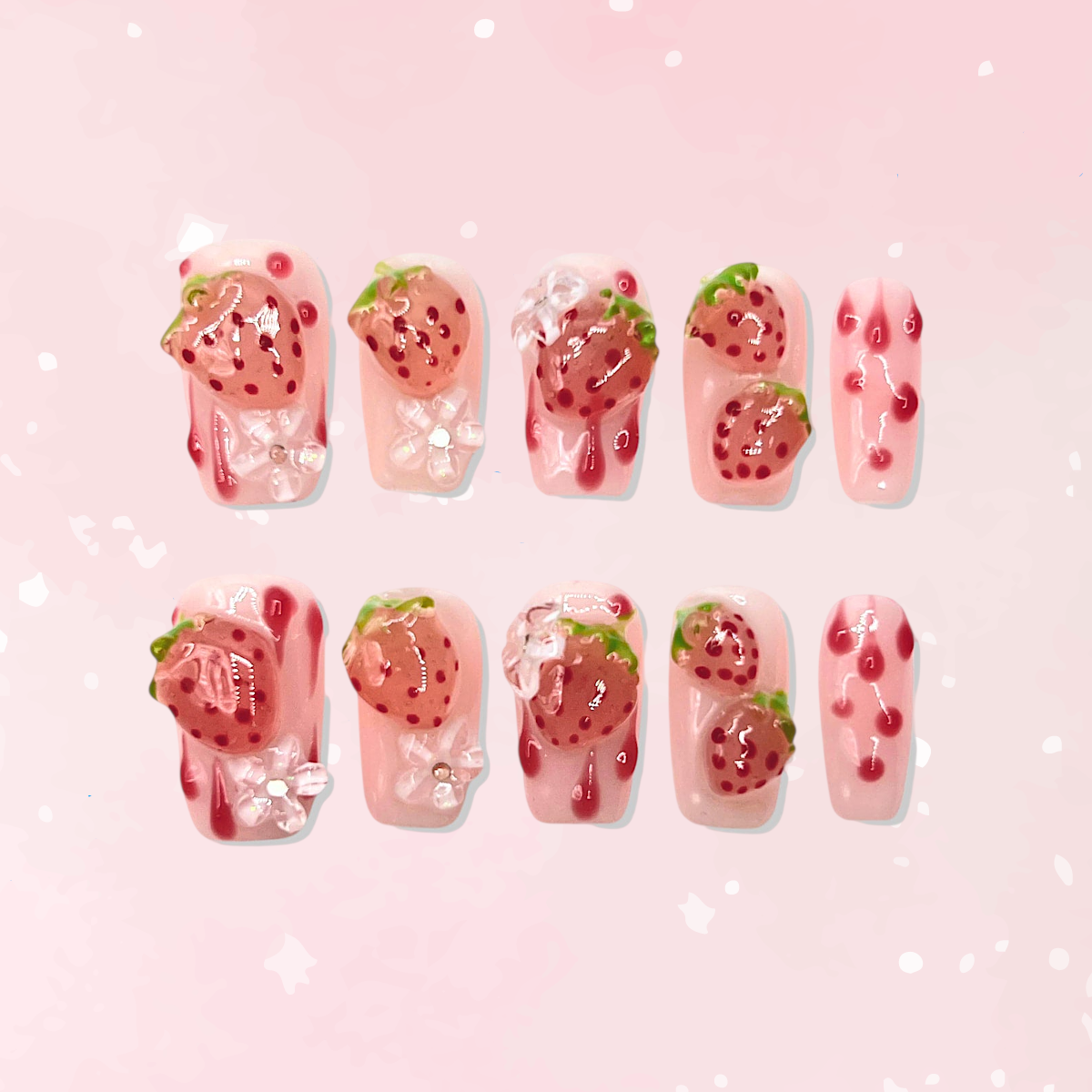 Strawberry Shortcake Press On Nails