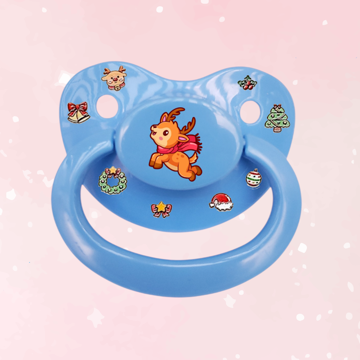 Deco Adult Pacifier - Glow In The Dark Christmas Pacifier