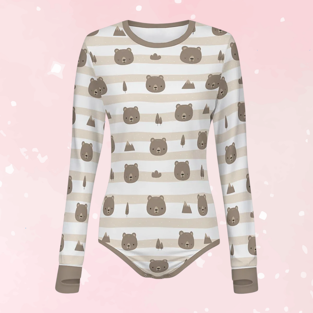 Honeywood Bears Long Sleeve CuddleSuit
