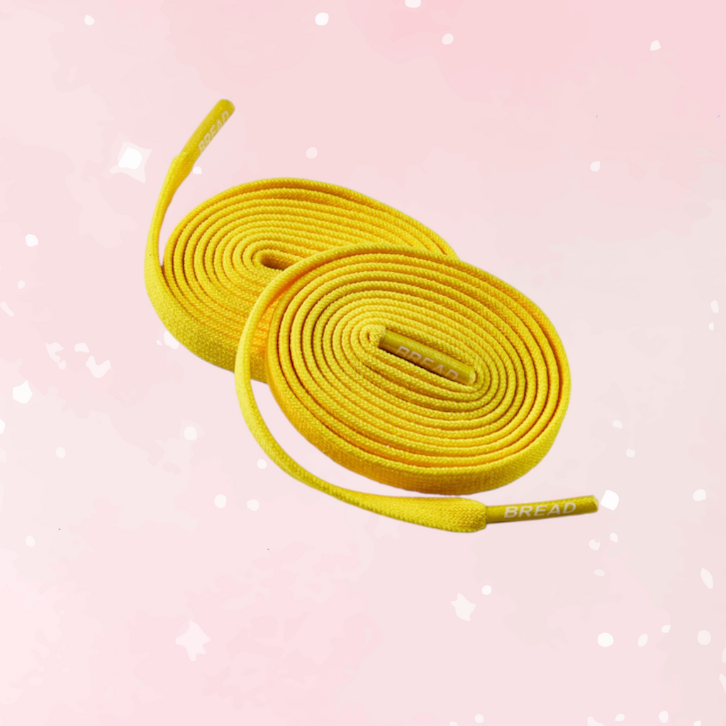 Bright Corona Yellow Elastic Shoelaces - Puppy's Aesthetics