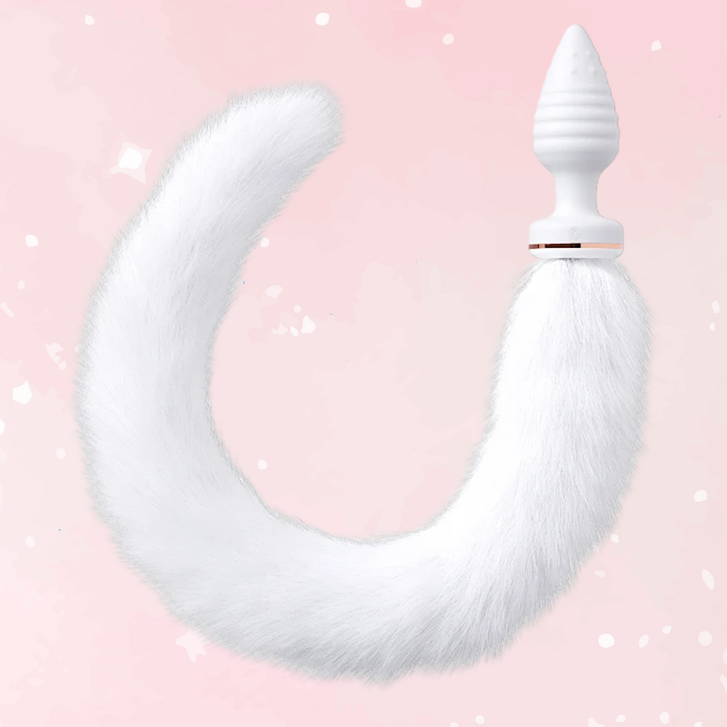 APP Remote Control Vibrating Anal Plug with Tail