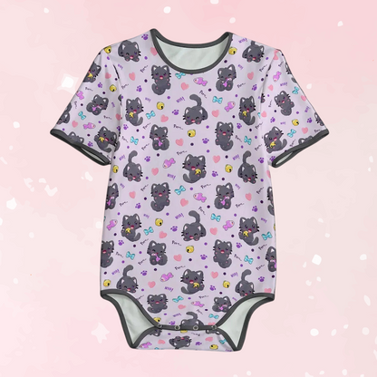 Purrfectly Playful Short Sleeve CuddleSuit