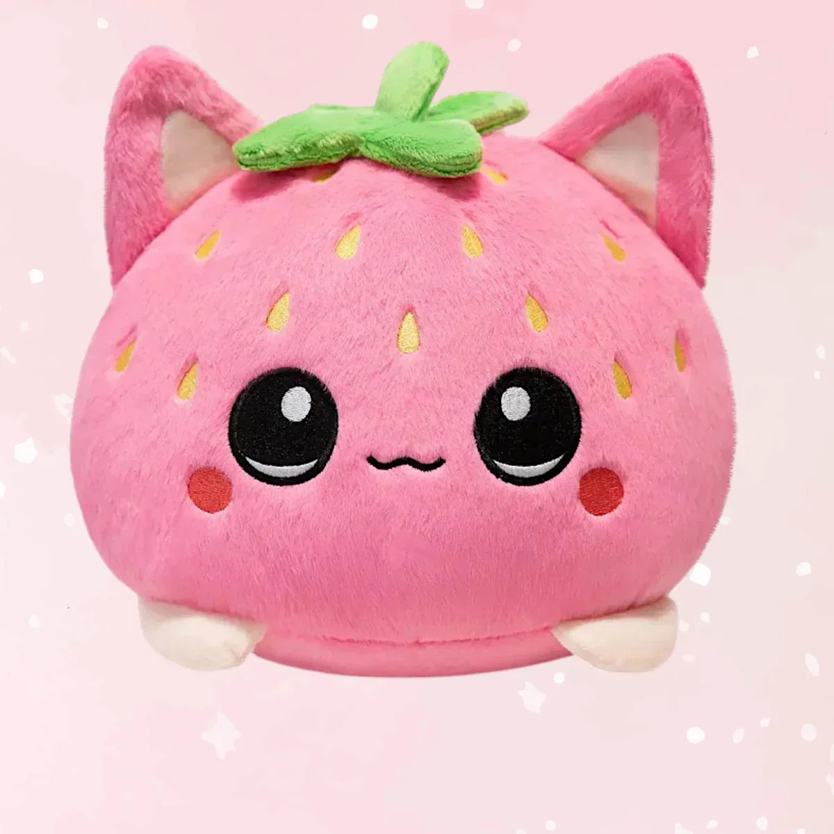 Kawaii Strawberry Cat Plushie - Puppy's Aesthetics