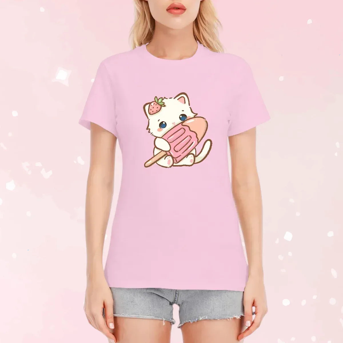 Sweet Pop Cotton Play Tee - Puppy's Aesthetics