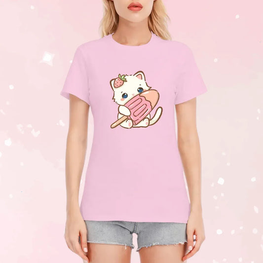 Sweet Pop Cotton Play Tee - Puppy's Aesthetics
