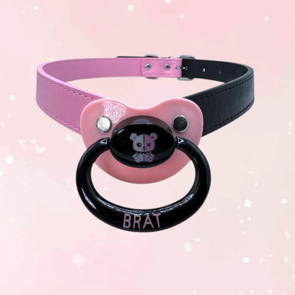 Brat Mismatch Pacifier Gag - Puppy's Aesthetics