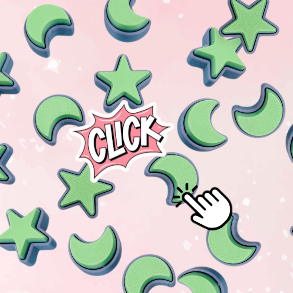 Moon and Star Clicker (2 Pack)