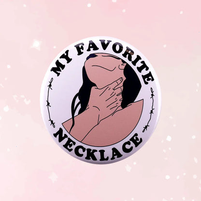 My Favorite Necklace BDSM Button - Puppy's Aesthetics