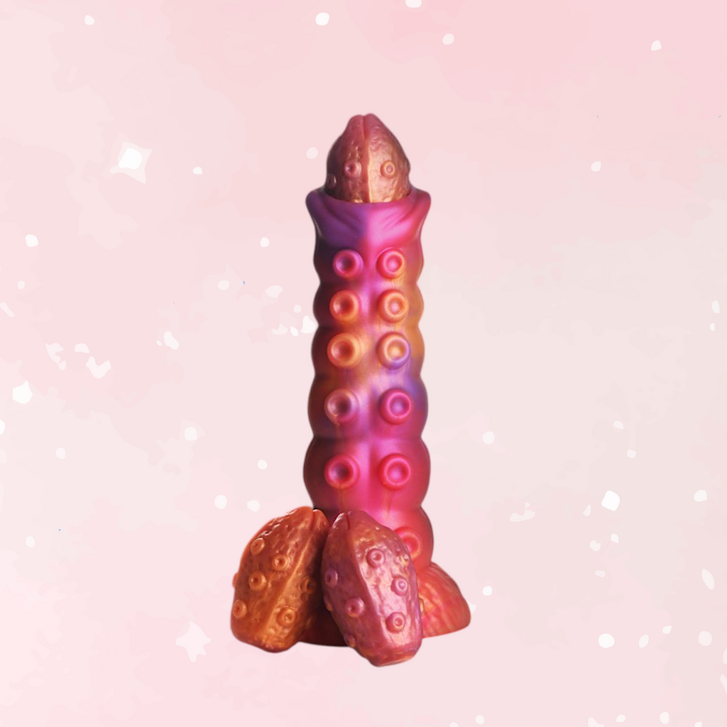 Nymphoid Ovipositor Silicone Dildo with Eggs