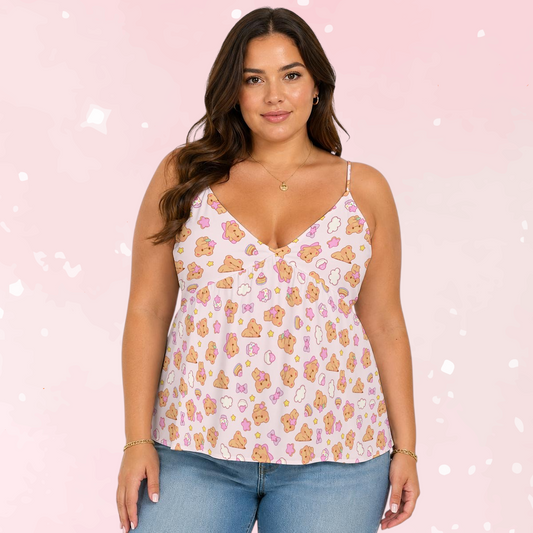 Bearly Adorable Peplum Cami