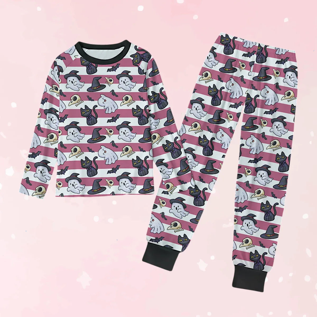 Haunted Whiskers Unisex Soft Jammies - Puppy's Aesthetics