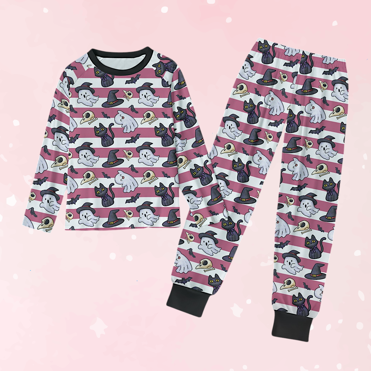 Haunted Whiskers Unisex Soft Jammies