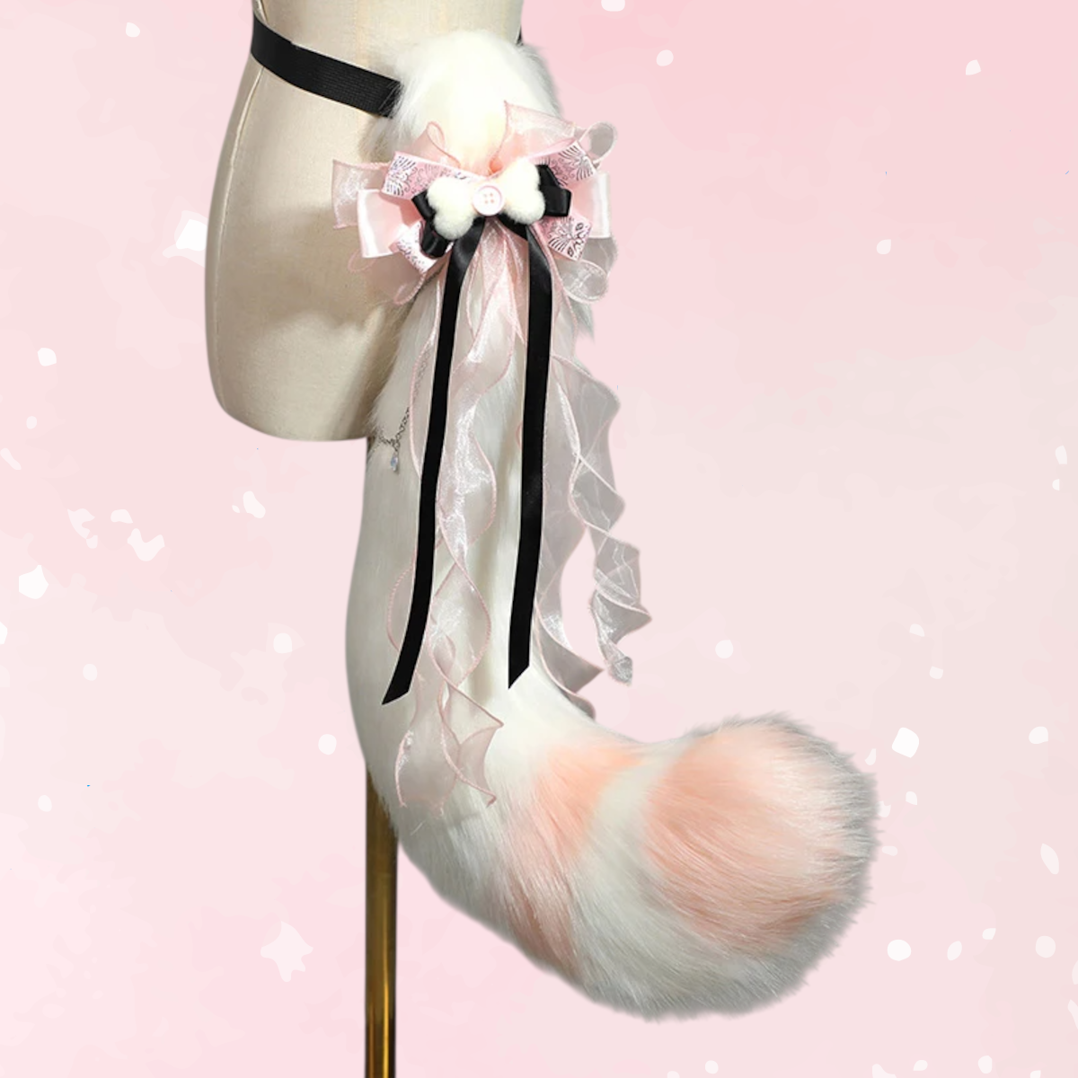 Pink Snowpaw Plush Petplay Accessories