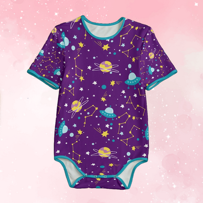 Purple UFO Space Adult Onesie