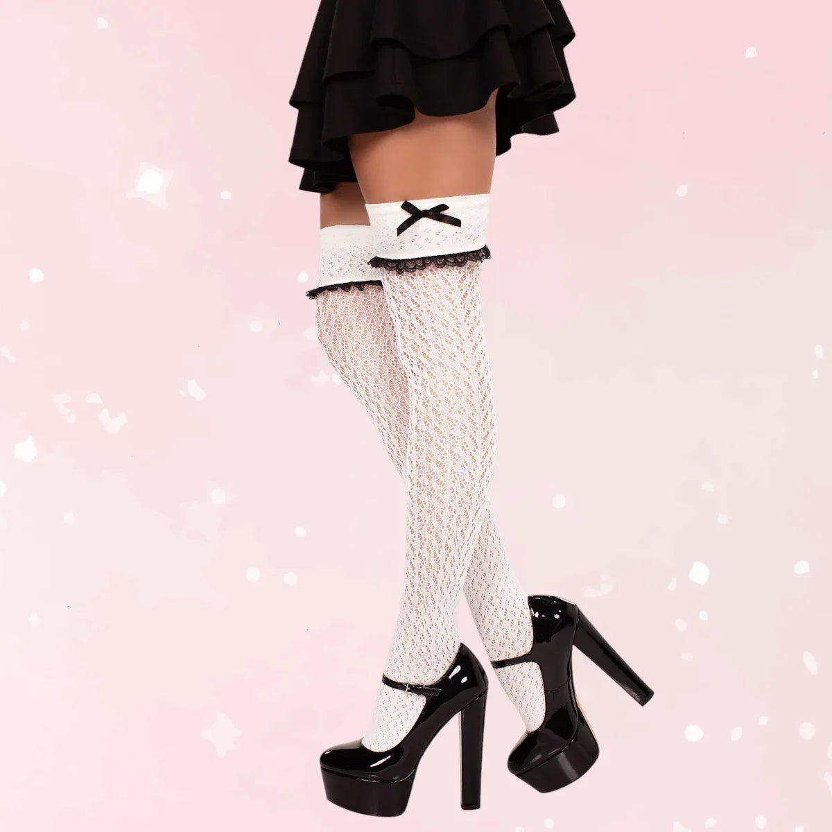 Sofia Crocheted Knee Socks - Puppy's Aesthetics