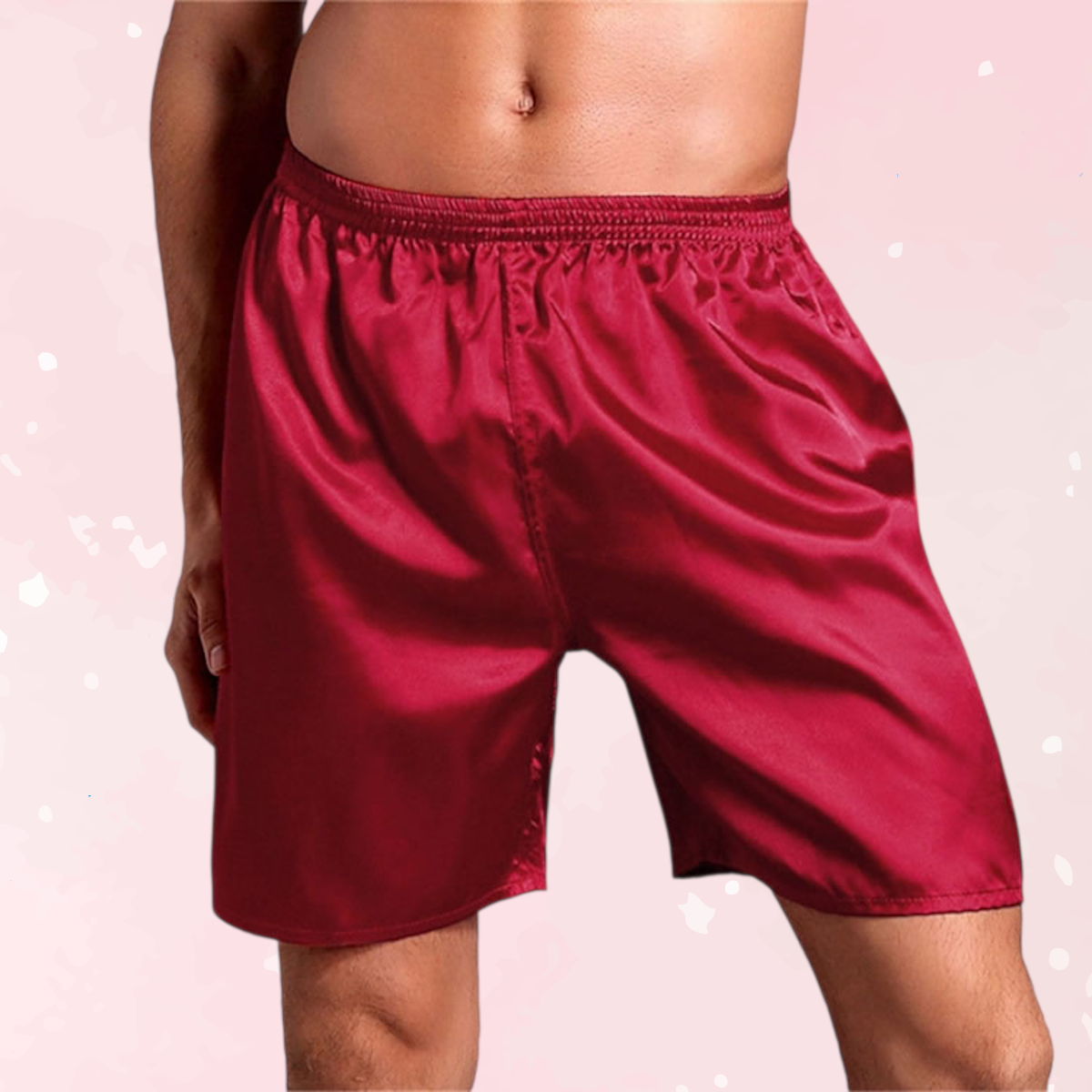 Plus Size Soft Silk Satin Boxers