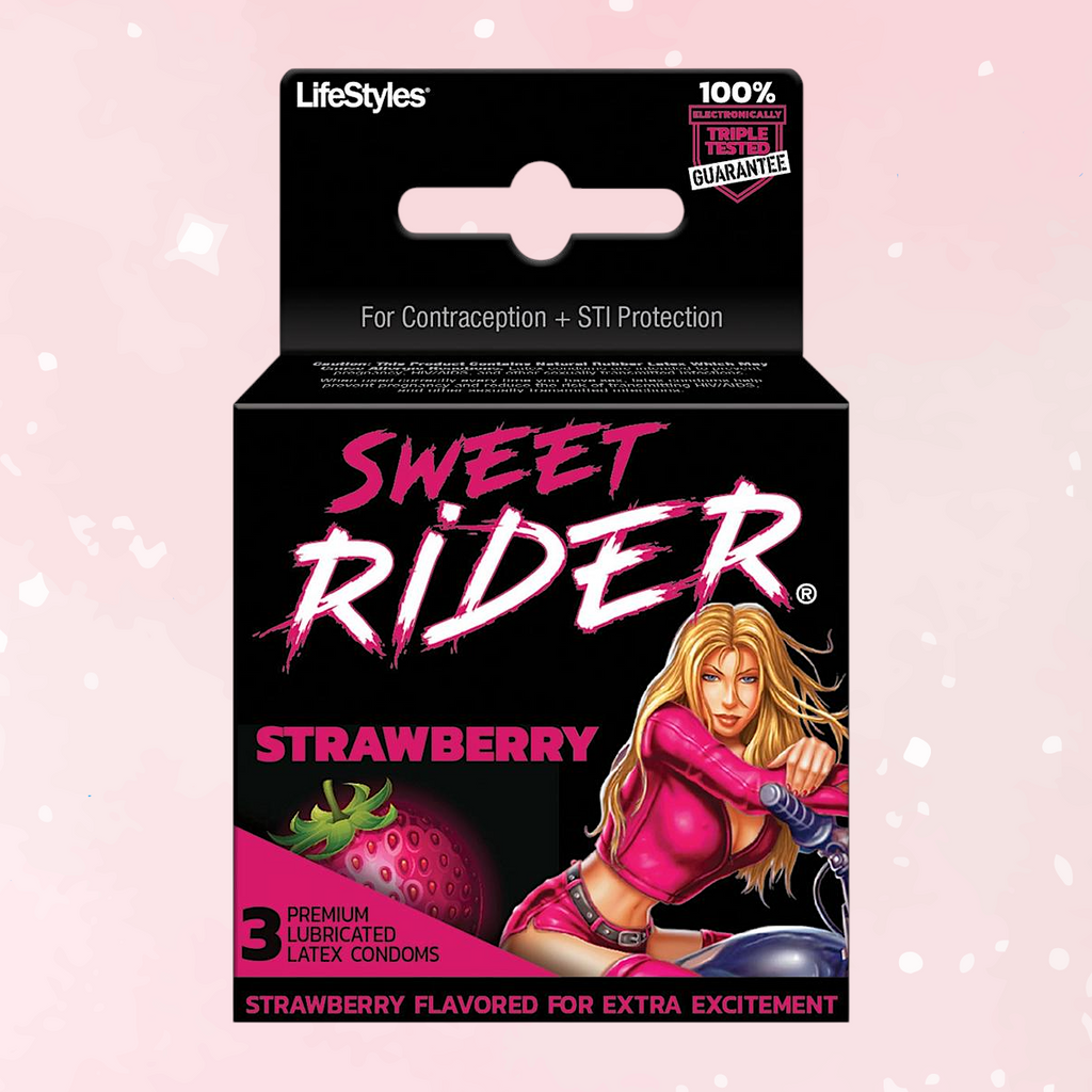 LifeStyles Sweet Rider Strawberry Flavored Condoms