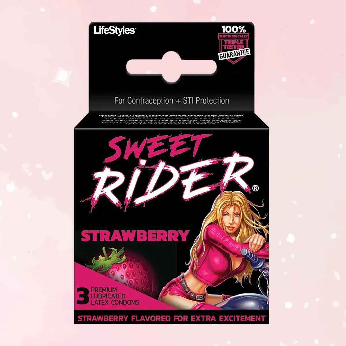 LifeStyles Sweet Rider Strawberry Flavored Condoms - Puppy's Aesthetics
