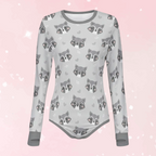 Sleepy Raccoon Long Sleeve CuddleSuit