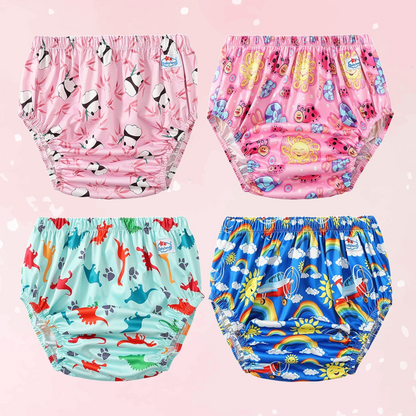 4pcs Cute ABDL Adult Training Diaper