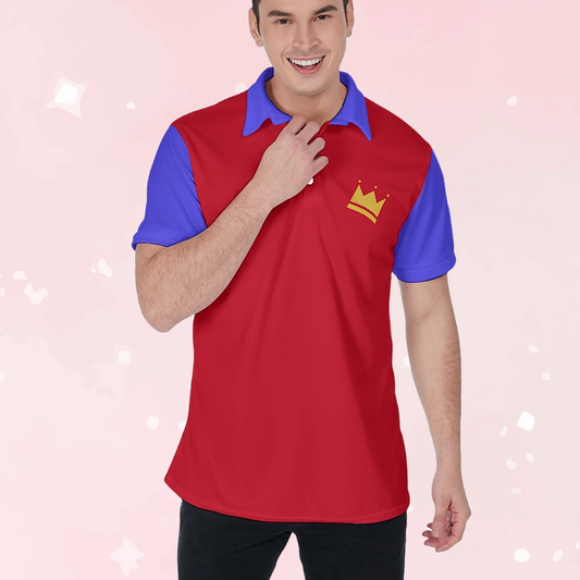 Red & Blue Crown Polo Shirt