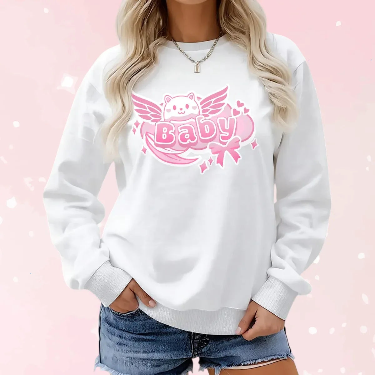 Angel Baby Kitty Play Sweater - Puppy's Aesthetics