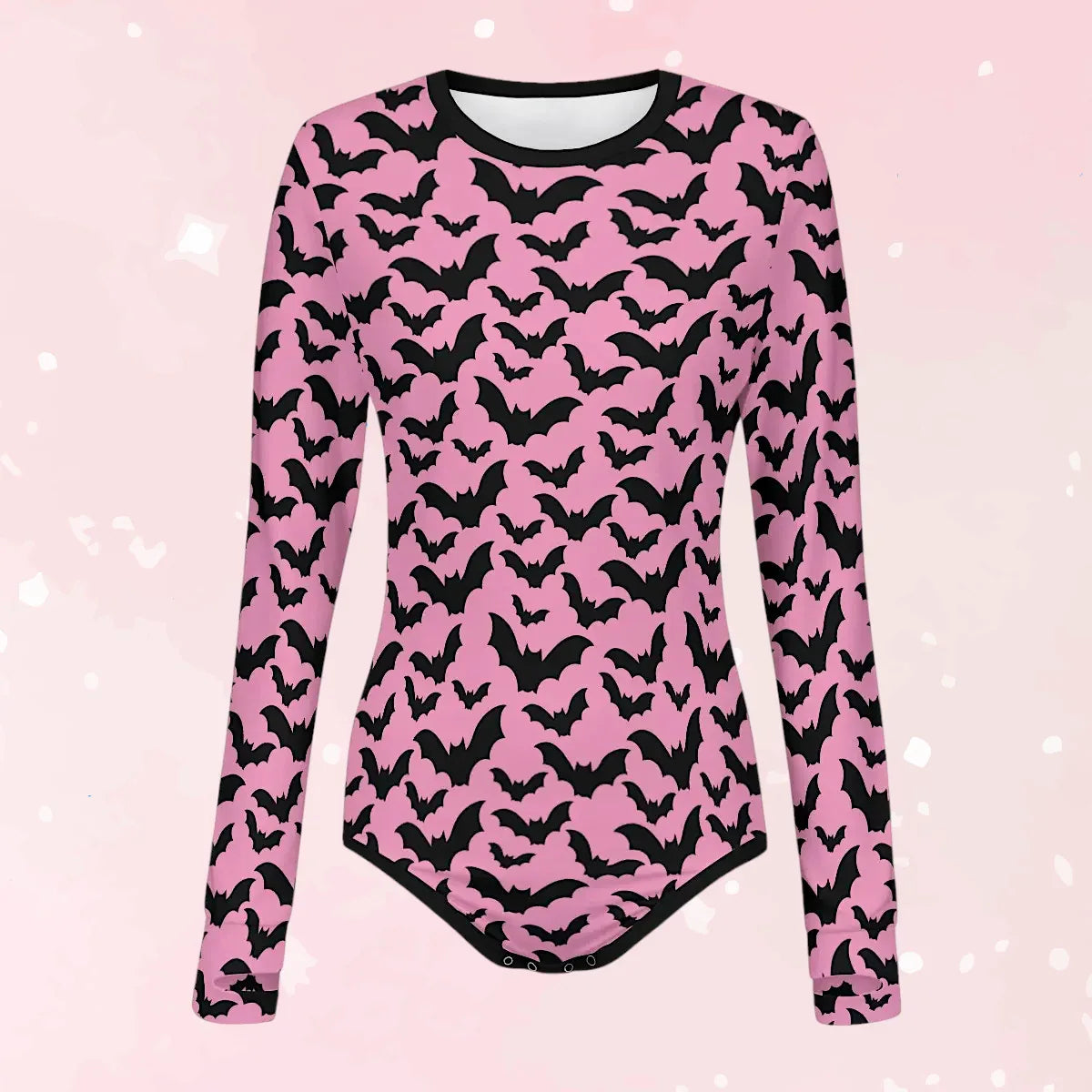 Pastel Batty Long Sleeve Bodysuit - Puppy's Aesthetics